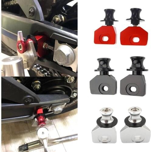 2x Motorcycle Chain Adjustment Bracket Screw Rocker Reel Slider for Honda CB650R CBR650R CB 650R 14-19 Accessories