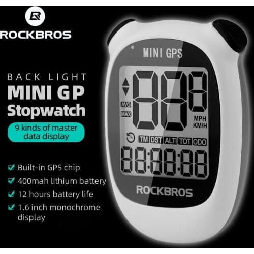ROCKBROS Wireless Bicycle Computer Bicycle GPS 1.6 inch Display Backlight Cycling Computer Bicycle Speedometer Bike Accessories