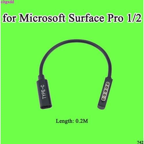 Cltgxdd USB Type C Power Supply Charger Adapter Charging Cable Cord for Microsoft Surface Pro 1/2 12V 3.6A PD Charging