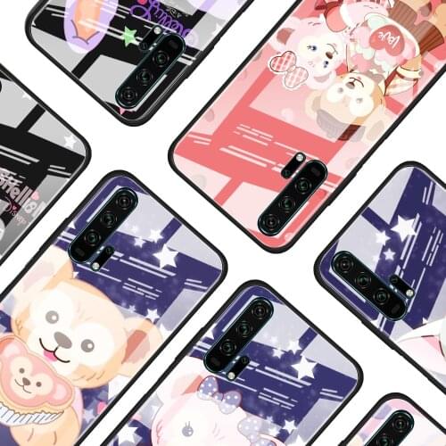 Duffy Disney Bear for Honor 30 20 10 9X Pro Plus Lite 8X Huawei Y8P Y6P Y5P Y9 Y7 Y6 2019 Tempered Glass Phone Case