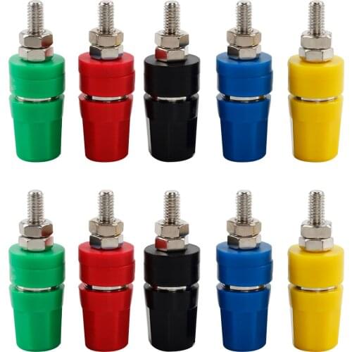 For 1PCS 5PCS pure copper terminals 4mm banana socket 20A terminal banana plug connector color multiple options