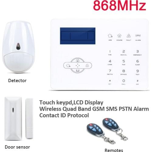 Foucs ST-IIIB APP Control Alarm System 868MHz GSM PSTN Touchscreen Home Intruder Alarm Masion French Spanish English Voice Alarm