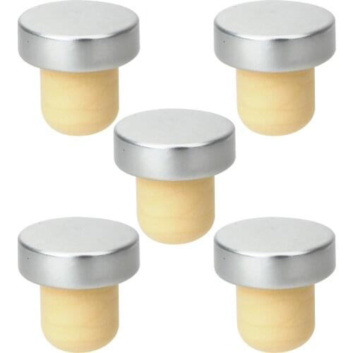 HILIFE Bottle Sealing Plug T-shape Bottle Cap Cover 5pcs/lot Rubber Kitchen Bar Supplies Bar Tools Beer Soda Cork Wine Stopper