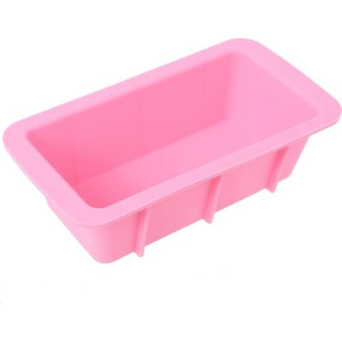 Hot Single-Rectangle Silicone Mould Ice Cube Tray Cake Muffin Soap Cupcake Mold 203F
