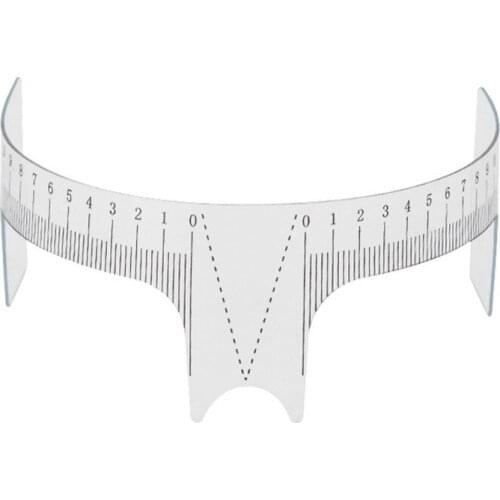 2 Pcs Permanent Makeup Tattoo Accessories Lushcolor Eyebrow Ruler For Eyebrow Tattoo By Free Shipping