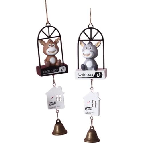 Cute Animal Cartoon Wind Bell, ing Wind Chime Pendant for Indoor Home ing Decoration