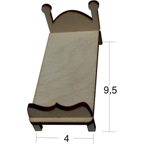 MN28 Miniature Bearing, Dyeable Raw Wood Miniature