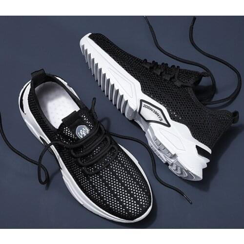 Fashion Sneakers Lightweight Men Casual Shoes Breathable Male Footwear Lace Up Walking Shoe Big Size Man Tenis Shoe