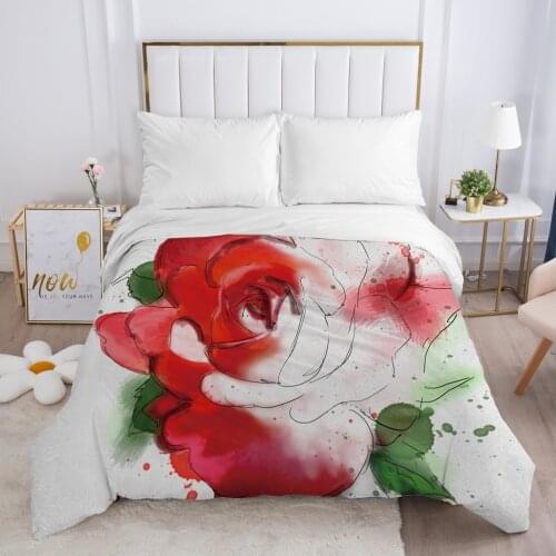 Duvet cover Quilt/Blanket/Comfortable Case Luxury Bedding 140x200 150x200 240x220 240x260 for Home 3D Print Flowers green leaf