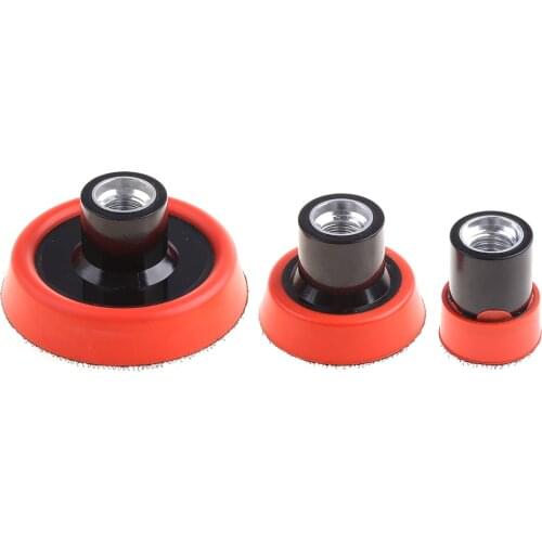 3Pcs Car Polisher Polishing Waxing Buffing Pad Cleaning Pads Plate Set Car Caring M14 1.2" 2" 3" Car Wash & Maintenance Kit