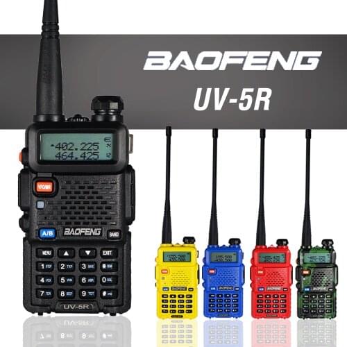 Baofeng UV-5R Walkie Talkie 5W Dual Band VHF UHF Transceiver UV 5R Professional Hunting CB Ham Radio Station 128CH Two Way Radio