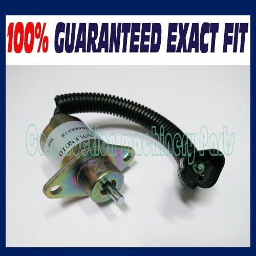 Diesel Fuel Shutoff Stop Shut Off Solenoid CAT 246 Skid Steer 2848A278