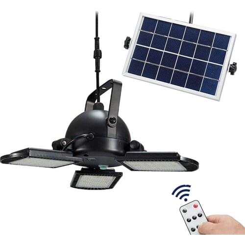 Solar Lights 60 LED Solar Wall Lights Triple Head Spotlights IP65 Waterproof Night Light Adjustable Brightness Lighting Time