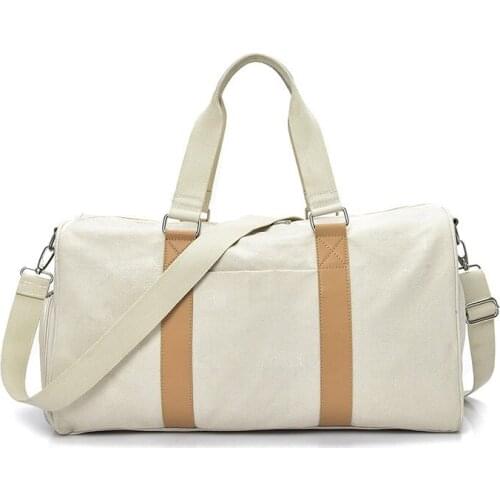 Women Sport Gym Bag Fitness Training Handbag Canvas Outdoor Traveling Bag Shoulder Crossbody Blosa with Shoe Pocket