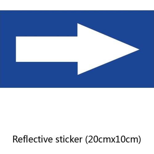 Reflective Color Sign Arrow Signs Sticker Strong Adhesive 3pcs/pack