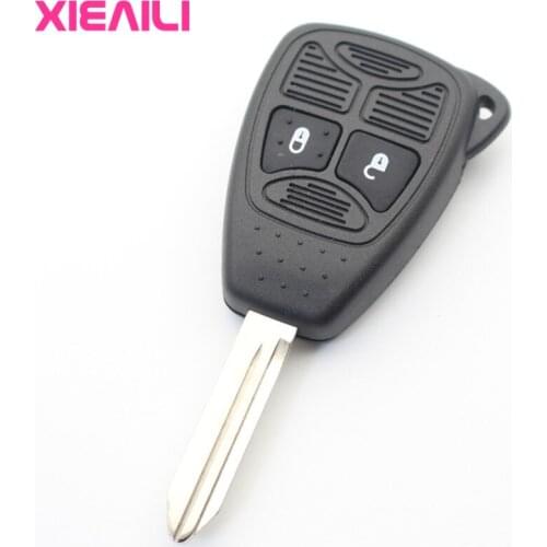 XIEAILI 20Pcs OEM 2Button Transponder Remote Key Case Shell For Jeep Compass/Wrangler/Patriot For Chrysler Key Fob Case S460