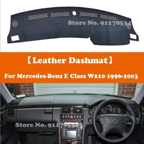 Suede Leather Dashmat Accessories Car-Styling Dashboard Covers Pad Sunshade For Mercedes-Benz E Class W210 E280 E300 E400
