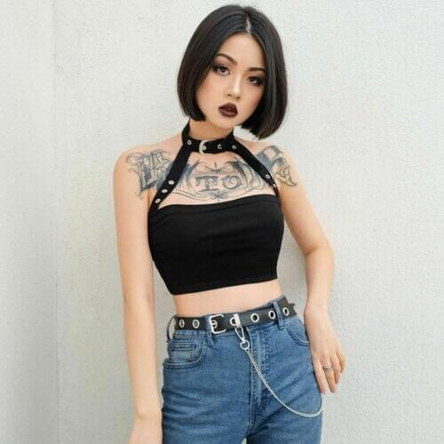 2019 Women Summer Sexy Halter Vest Crop Top Sleeveless Ladies Slim Casual Tank Female Black Summer Tanks & Camis