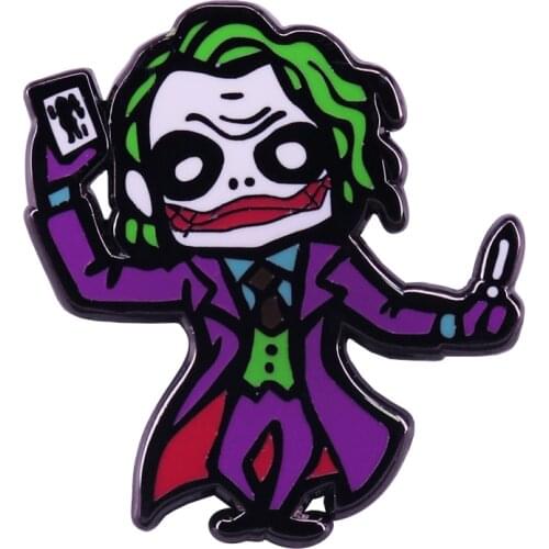 Dark Knight Joker badge fans great addition