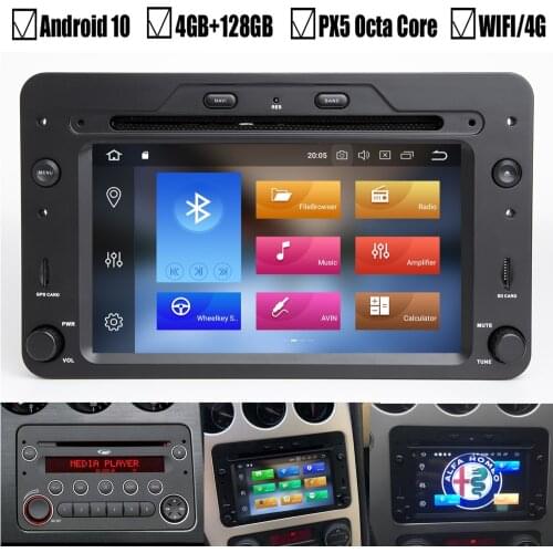 1 Din Android 10.0 Car DVD GPS Navigation Player Stereo For Alfa Romeo Spider Brera 159 Sportwagon 2006- Radio Head Unit DSP DAB