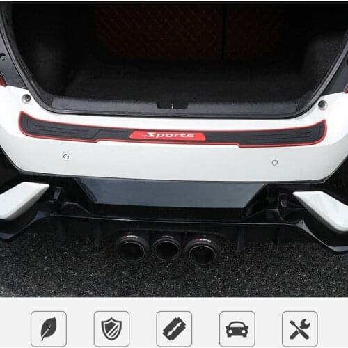 Car Trunk Bumper sticker Guard Pad Auto Sill Plate Guard Rubber Pad Protector Protector Rubber Car For HONDA Dudi BMW
