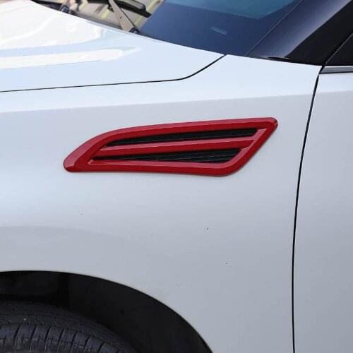 Side fender outlet vents Sharks gill bug shields decorative cover sticker trim for nissan patrol Exterior Accessories 2017 2018