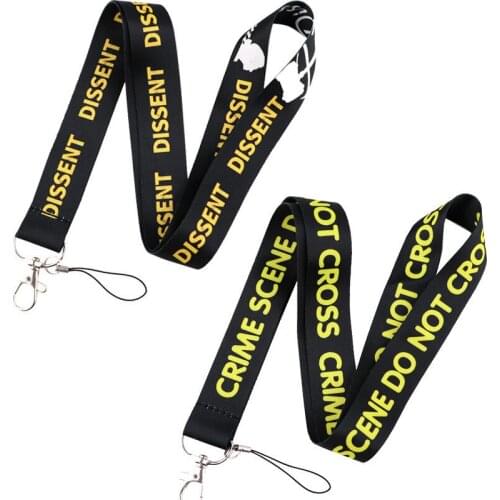 I dissent Keychain Lanyard Neck Strap for Key ID Card Straps Badge Holder DIY Hanging Rope Neckband Accessories