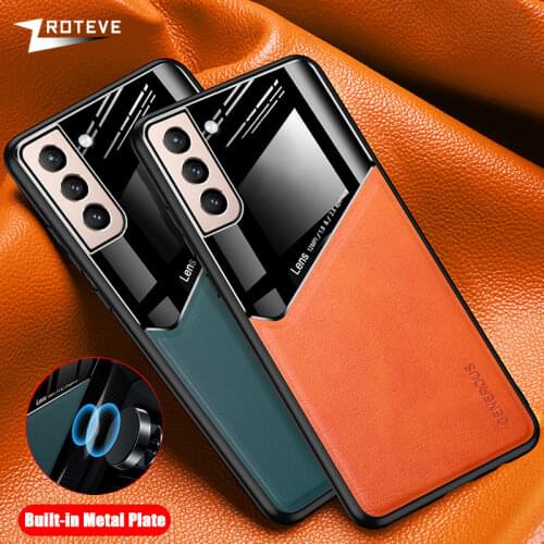S21 Case ZROTEVE PU Leather Coque For Samsung Galaxy S21 Ultra S20 FE PC Cover For Samsug Note 20 Ultra 10 Lite S10 Plus Cases