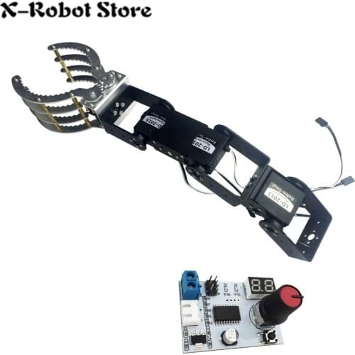 DIY 3DOF 4DOF Metal Robot Servo Motor Arm Clamp Gripper Claw with Servo Test Remote Control Robot LD-2015 servo LDX-335 servo