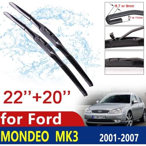 For Ford Mondeo MK3 2001~2007 2004 2005 2006 Front Windscreen Windshield Wipers Car Wiper Blade Car Accessories