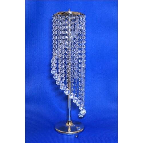 Main table center decoration party decoration spiral crystal wedding candelabra centrepiece stand 70cm height 10pcs/lot