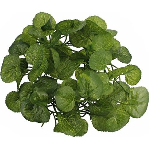 2M Artificial Crab Apple Leaves Style Indoor Garland Courtyard Decorative Vine Wedding Decoration Artificial Flowers (Green)