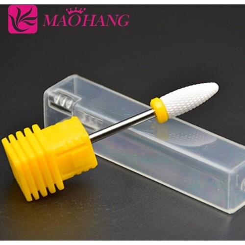 High quality 1PCS XF ceramic flame nail drill bits for electric nail manicure pedicure cutter machine tools