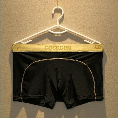 Summer Men Underwear Seamless Transparent Boxer Shorts Ultra Thin Sheer Breathable Comfortable Panties Underpants