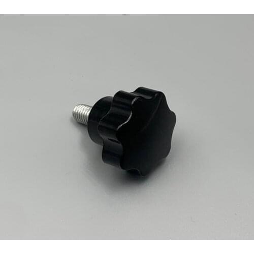 M12 Thread 20mm 25mm 30mm 40mm 50mm 60mm 80mm 100mm Length 48mm Head Diameter Screw On 7-Point Star Clamping Grip Handle Knob