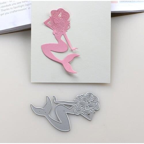 DUOFEN METAL CUTTING DIES 2019 New mermaid stencil for DIY papercraft projects Scrapbook Paper Album