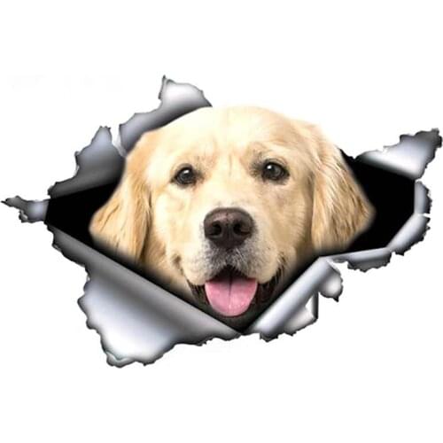 Cute Golden Retriever Car-Sticker Automobiles Motorcycles Window Bumper Laptop Vinyl Decal PVC Decorative Good Apply To Car Door