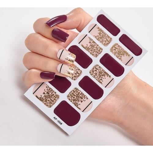 Full Cover Nail Stickers Nail Polish Nail Decoration Nails Sticker Designer Self Adhesive Nail Sticker Creative Nailart Sticker