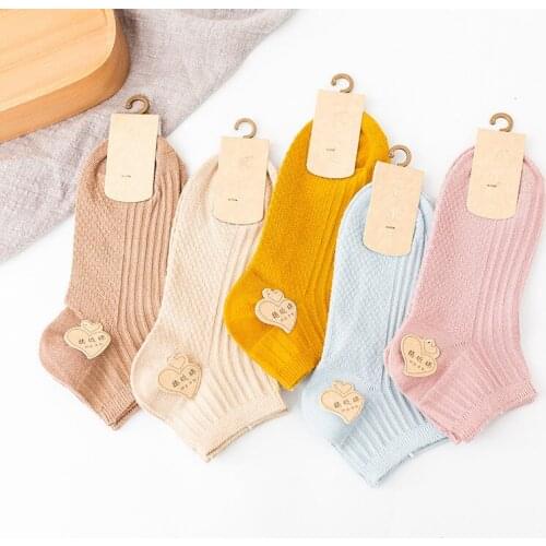 Cotton Women Socks Funny Low Cut Ankle Sock Ladies Socks 1 Set Pack Dropship Girl sox white grey black purple 5 Pairs 1 Lot Soks