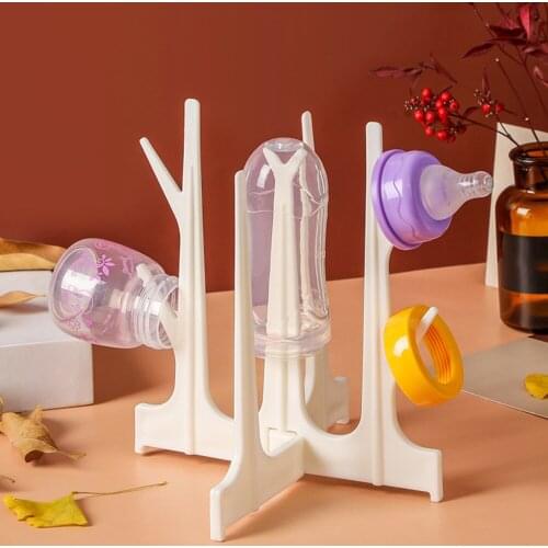 Kitchen Roll Paper Plastic Storage Rack Foldable Makeup Table Accessories Storage Baby Bottle Pacifier Storage Drain Drying Rack