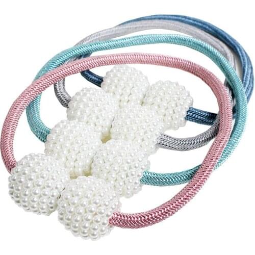 Popangel 1x Piece High Quality Magnetic Tieback Holder Hook Buckle Clip Curtain Tieback Polyester Decorative Home Accessory