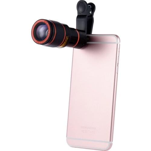 Portable Phone Lens Optical Mirco Telescope Camera Lens Universal Phone Len With Clip For IPhone For Samsung For Xiaomi