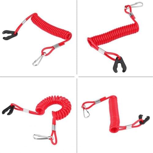 Engine Stop Switch Lanyard Safe Easy to Install PE Adjustable Motor Insurance Rope for Yamaha Boat Parts and Accessories