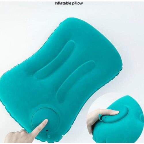 Convenient Travel Pillow, Foldable and Inflatable U-shaped Pillow, Outdoor Lumbar Cushion, Pillow, Sleeping Artifact F8057