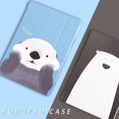 Tablet Protective Cover Ipad Mini2/1 Protective Cover Air1/2/3/4 Cartoon All-Inclusive Dormant Soft Shell