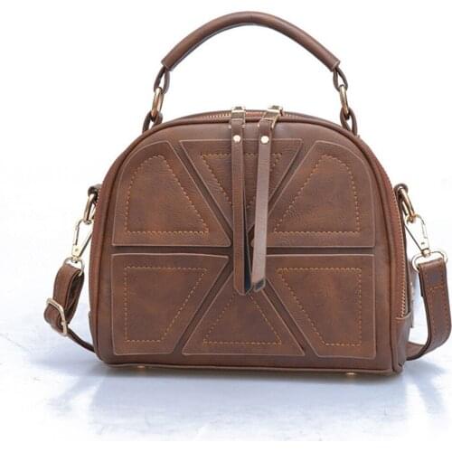 PU Leather Female Handbags Patchwork Shoulder Bag Zip Messenger Bags For Women Crossbody Bag Ladies Large Capacity Tote