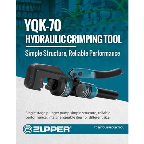ZUPPER YQK-70 Hydraulic Crimping Tool Range Cu 4-70mm²