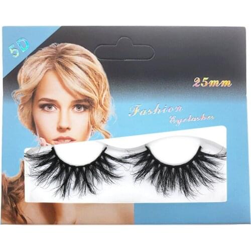 10 Piece 5D Mink Fur Eyelashes Makeup Thick False Lashes Black Nature Soft Private Label