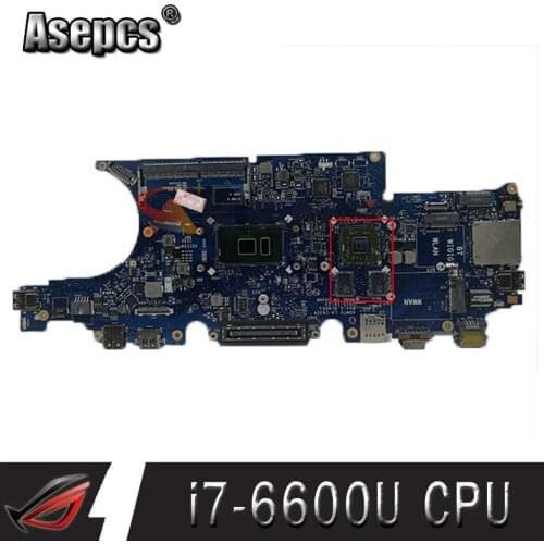 100% working for dell latitude 5470 e5470 motherboard 0NR58R ADM70 LA-C632P with i7-6600U cpu built in board and tested ok