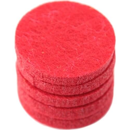 100pcs Red Colors 22.3mm Round Essential Oils Diffuser Locket Pads Perfume Aroma Locket Replacement Pads